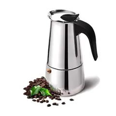 GENERICO - Cafetera Italiana Moka P-9 Acero Inoxidable - Espresso Maker