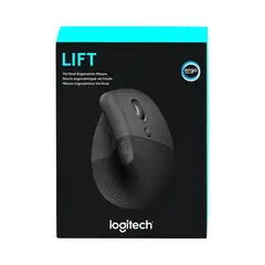 LOGITECH - Mouse Lift Vertical Wireless Oficina - Negro