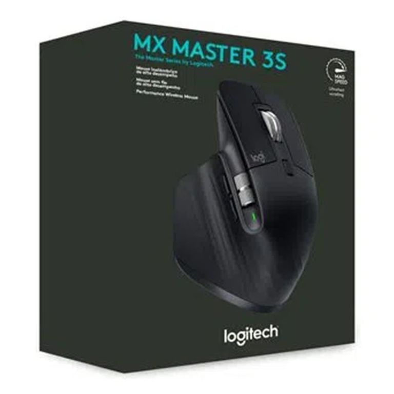 Mouse Mx Master 3S Multidispositivo Wireless Bluetooth MacWin - Negro