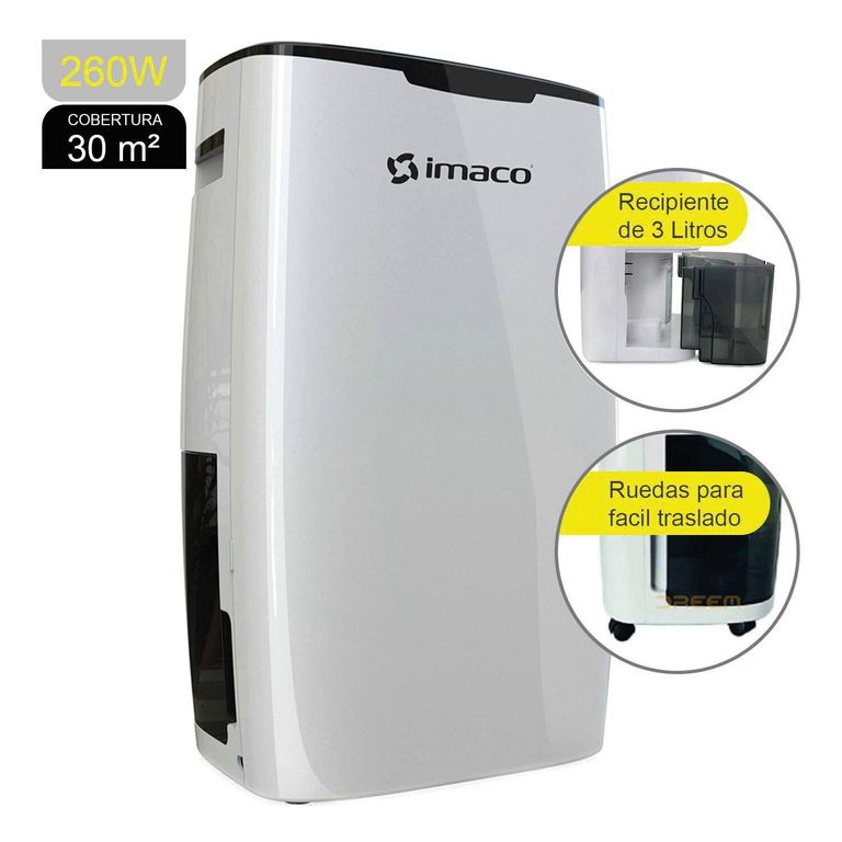 Deshumedecedor Digital Capacidad de Recolección 16 Lts/d