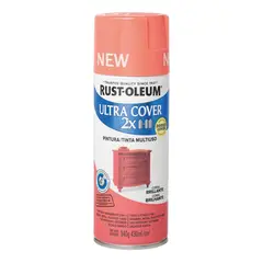 RUST OLEUM - Aerosol Multiusos Ultra Cover 2x Coral Brillante 340g