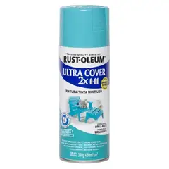 RUST OLEUM - Aerosol Multiusos Ultra Cover 2x Turquesa Brillante 340g