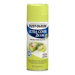 RUST OLEUM - Aerosol Multiusos Ultra Cover 2x Verde Lima Brillante 340g