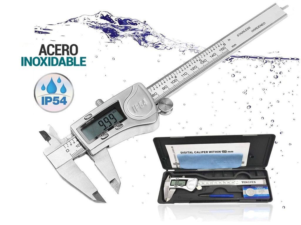 Calibrador Vernier Digital Metálico Ip54 150mm / 6 Pulgadas