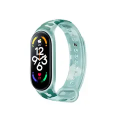 GENERICO - Correa Para Xiaomi Mi Band 7 y 6 Camuflado 2 Verde