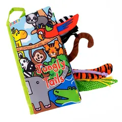 JOLLYBABY - Libro sensorial Jungly Tails – Estimula desde 0 meses