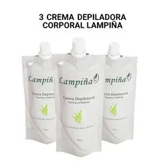 GENERICO - 3 Crema Depiladora Corporal Lampiña
