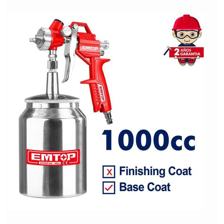 PISTOLA DE PINTAR PULVERIZADORA 1000CC3-4 BAR - EASG10001
