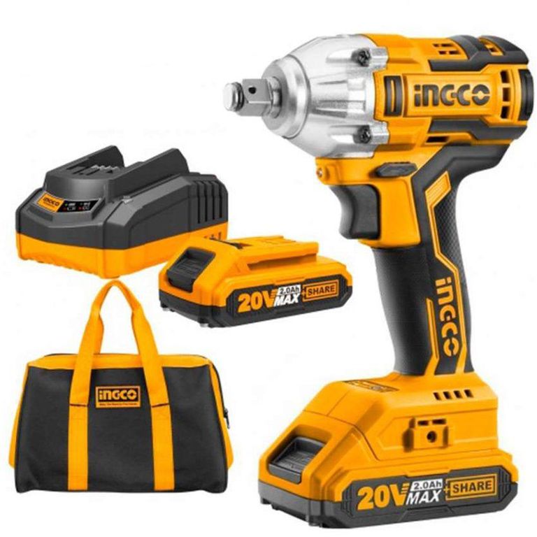 LLAVE DE IMPACTO 20V 300NM BRUSHLESS INALAMBRICA INGCO - CIWLI2001