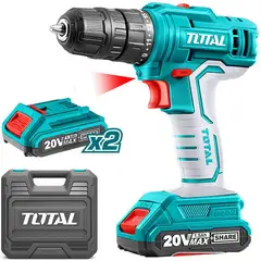 TOTAL TOOLS - TALADRO ATORNILLADOR 20V INALÁMBRICO BATERÍAS TOTAL - TDLI20012
