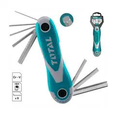 TOTAL TOOLS - JUEGO DE LLAVES ALLEN 8PZS PORTABLE ERGONÓMICO TOTAL - THT1061826