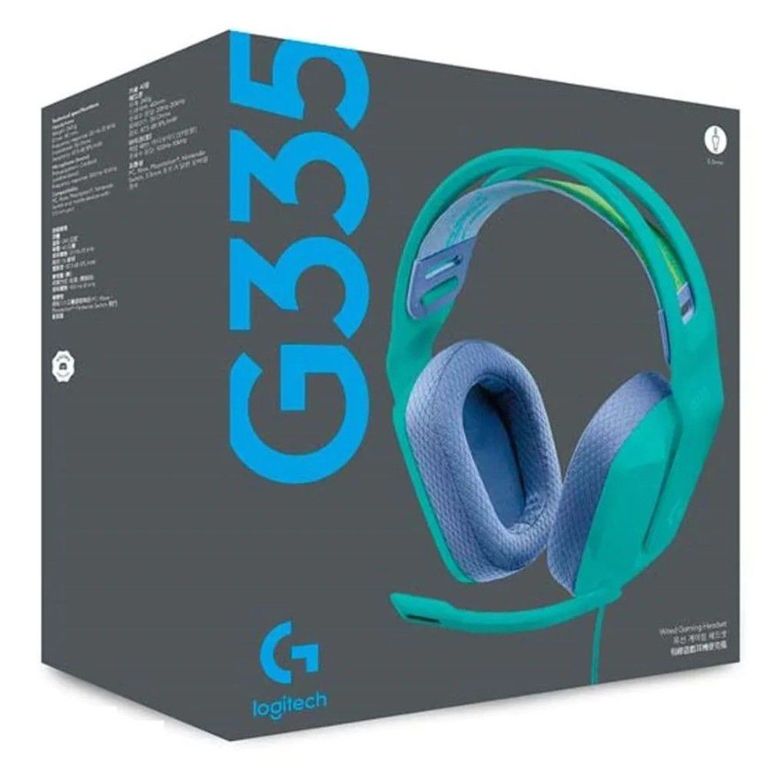 Audifonos c Microfono Gamer G335 Multiplataforma Menta