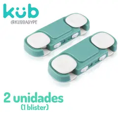 KUB - Protectores De Seguridad Cajones 2 Bebé Simetrico Verde