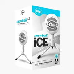 BLUE - Microfono Snowball Ice Cardioide USB Plug and Play White