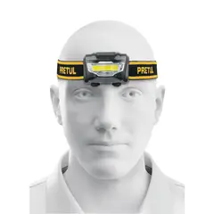 PRETUL - Linterna de minero 3 LEDs 65 lm de 3 pilas AAA