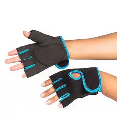URBAN FIT - Guantes para levantar Peso - Entrenamiento Celeste - S