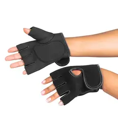 SPORT FITNESS - Guantes para levantar Peso - Entrenamiento Negro