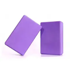 SPORT FITNESS - 2 Ladrillo de espuma para yoga - lila