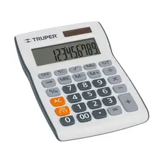 TRUPER - Calculadora de bolsillo escritorio 8 x 12 -