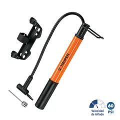 TRUPER - Mini inflador manual para bicicleta - 60 psi