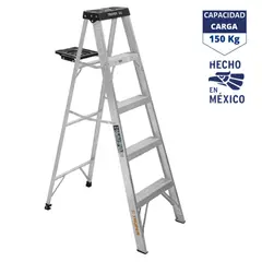 TRUPER - Escalera tijera 4 peldaños capacidad de carga 150 kg -