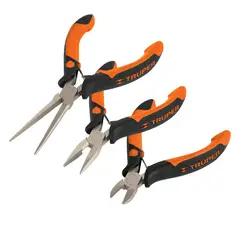 TRUPER - Juego de alicates pinzas miniatura, 3 piezas,