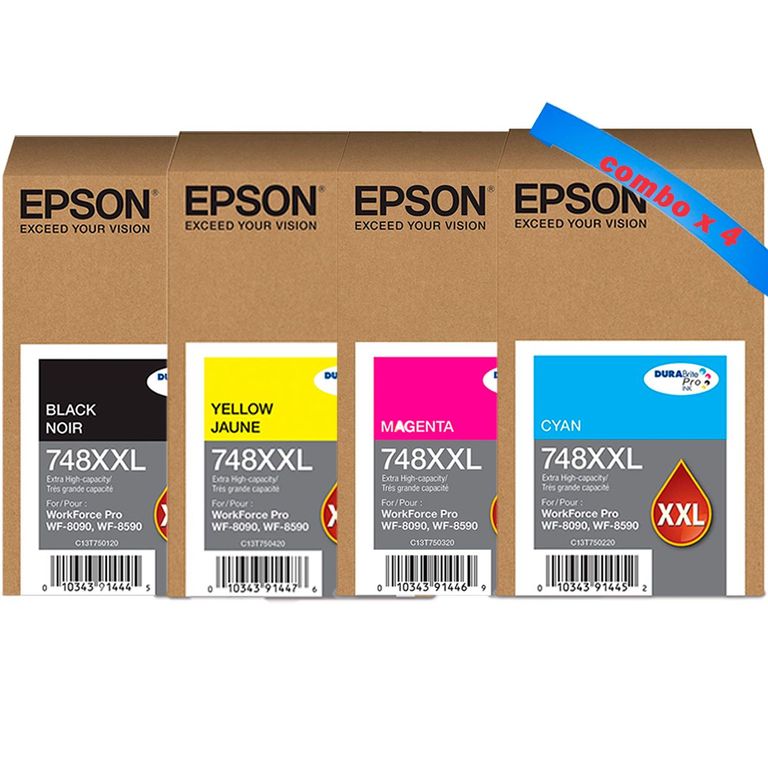 Kit Cartuchos De Tinta T748xx Wf-6090 Wf-6590 Bkmcy
