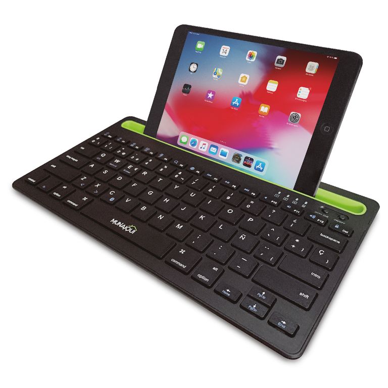 Teclado Bluetooth Doble canal BT para dispositivos color negro