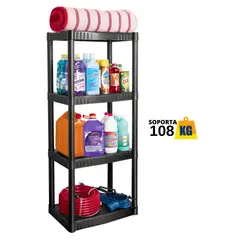 PRETUL - Estante organizador estante plástico 4 repisas,108kg