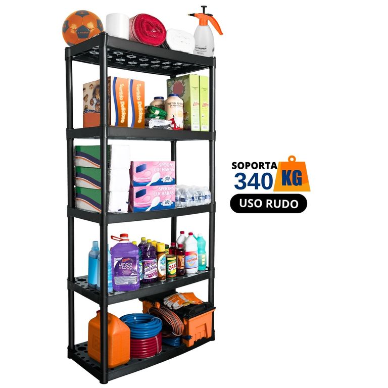 Estante plastico organizador de herramientas 5 repisas
