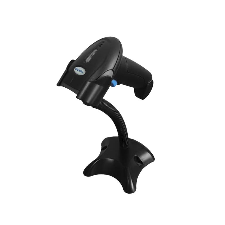 Lector Escaner codigo de barras inalambrico 1D 2D QR y parante