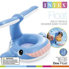 INTEX - Flotador Para Bebe con Techo - Ballena -