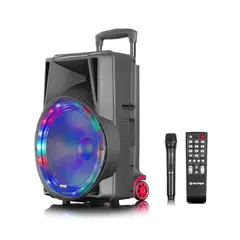 MAXTRON - Parlante Activo MX 115-V Avalon Woofer15" Karaoke con ruedas