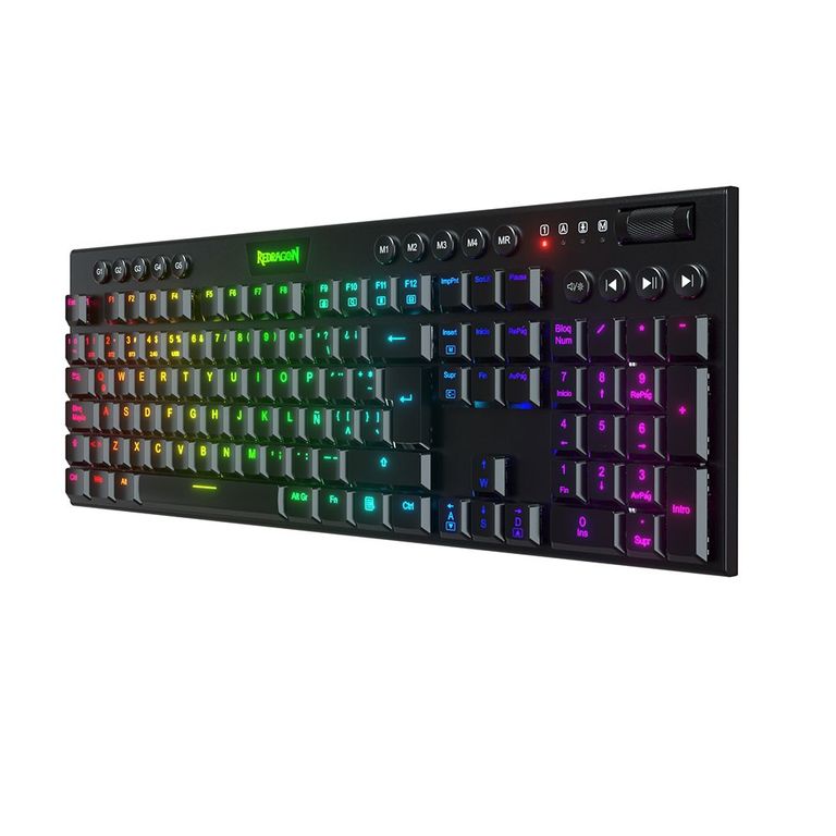 Teclado K618-RGB-Red HORUS Wireless Negro Red Switch