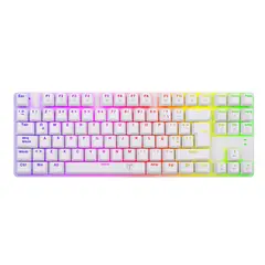 T-DAGGER - Teclado Mecanico T-TGK315W-BL Bora RGB Blanco Blue switch