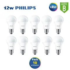 PHILIPS - Foco led 12w ecohome / pack 10 unidades