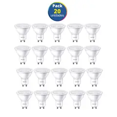 PHILIPS - Dicroico led EcoHome 4.7W luz blanca / pack 20