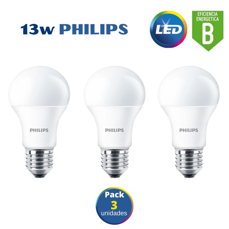 Foco led 13w ecohome / pack 3 unidades