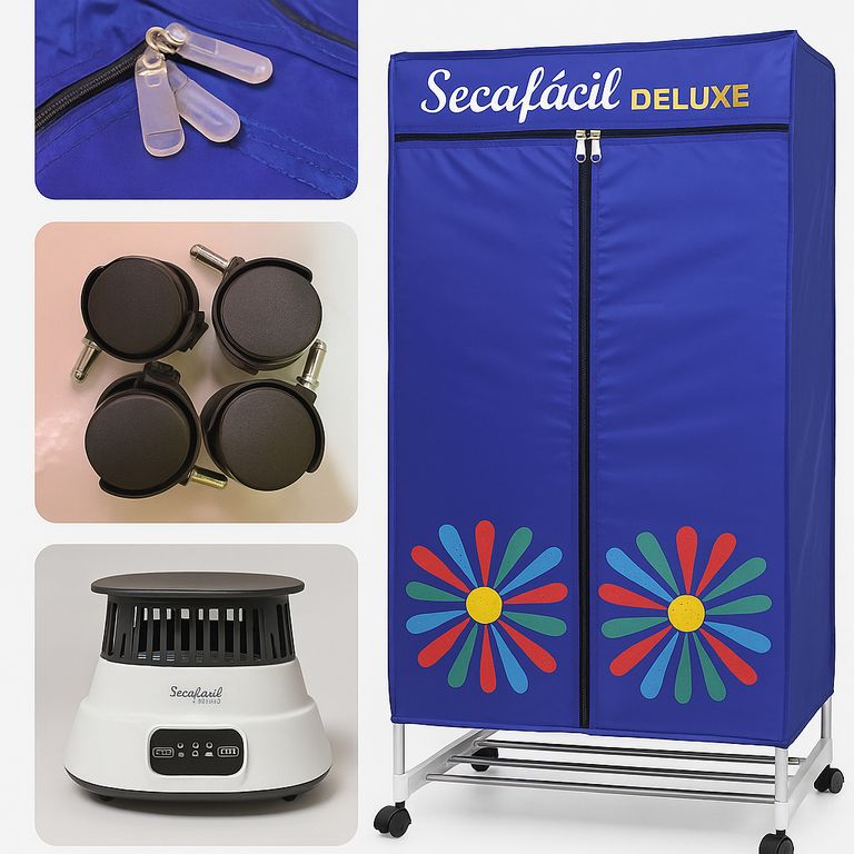 Secadora de ropa eléctrica 1200w Secafácil DELUXE