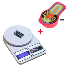 GENERICO - Balanza De Cocina Digital Set De 6pcs De Cuchara Medidora