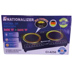 GENERICO - Cocina De Inducción 2 horillas NATIONALIZER 2400W CI-4256