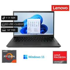 LENOVO - Laptop K14 G1 14 FHD Ryzen 5400U 8GB RAM SSD 512GB +1Tb Hdd Ext + Cable Internet