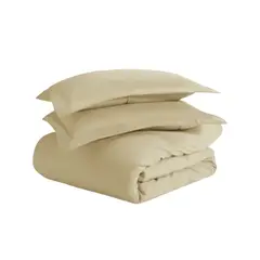 ISATEX HOME - Funda De Plumón De Algodón Pima Queen Beige