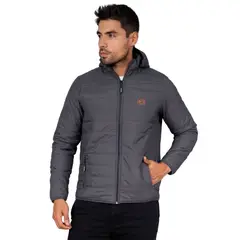 JUSTO - CASACA PLOMO ACOLCHADO - CABALLERO SLIM FIT