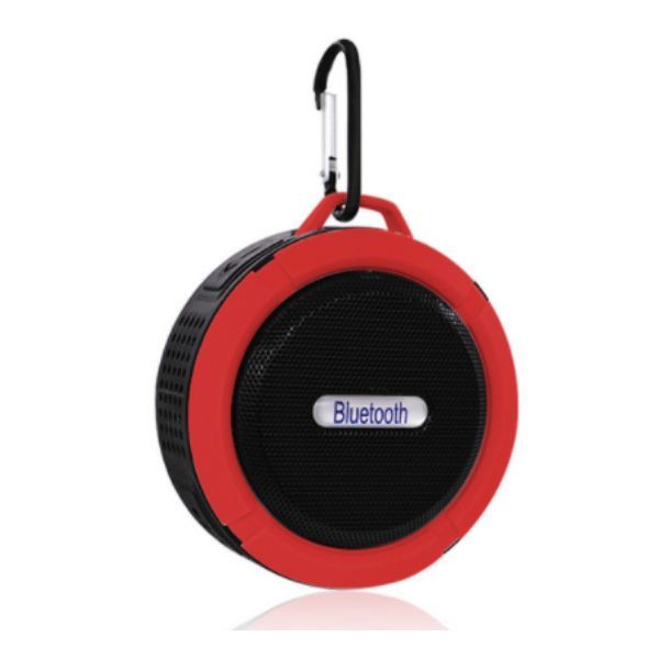 Parlante Portátil Bluetooth Manos Libres Micrófono Ducha - Rojo