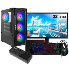 AMD - Computadora PC GAMER RYZEN 5 5600GT RAM 16GB SSD 1TB PANTALLA 22" FULL HD