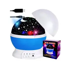 GENERICO - Lámpara Proyector De Estrella Y Luna Giratorio Para Niños