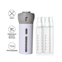 AURELA - Dispensador Portatil de Shampoo Acondicionador Crema Jabón - Plomo