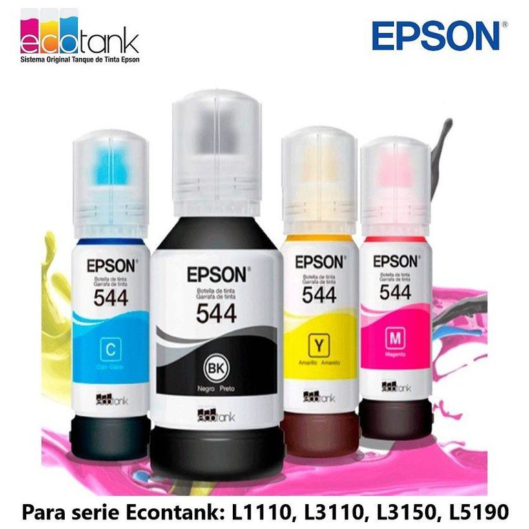 Pack tinta 544 serie l1110, l3110, l3150, l5190