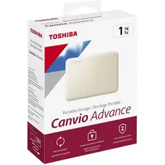 Toshiba - Disco Duro Portatil Canvio Advance 1TB Blanco, USB 3.2